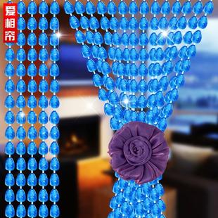 夏加密防蚊门帘子风水葫芦珠帘厕所厨房塑料挂帘卧室水晶隔断半帘