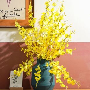 艺术错色组合粗陶瓷花复古彩色花家居装 软装 饰品陶瓷花艺摆设