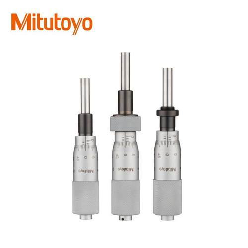 三丰测微头行程0-25mm150系列150-195带有锁紧螺母合金测头