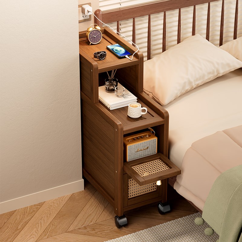 卧室床头柜迷你小型加厚款极窄床边柜超窄夹缝收纳简约现代置物架