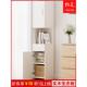 白色带门实木角柜带抽储物柜墙角柜实木生态板转角柜子多层置物架