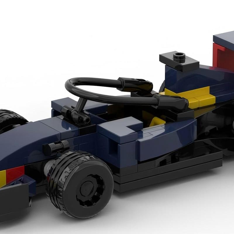 国产积木MOC-65183 红牛 RB16方程式赛车 模型小颗粒拼搭积木