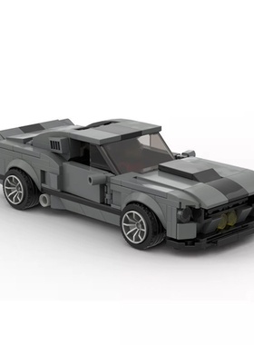 MOC积木国产积木 42831谢尔比 GT500（埃莉诺）8格车拼装玩具车模