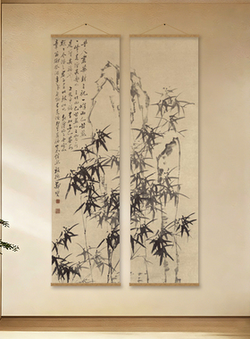 新款高档中式宋氏美学软装挂画隔断垂挂帘新型屏风茶室民宿可定制