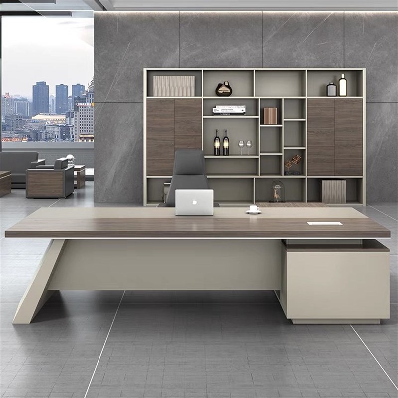 老板桌简约现代办公桌椅办公家具大班台主管桌经理桌总裁桌子工厂