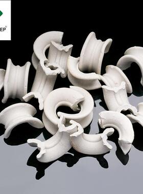 科源供应25mm陶瓷矩鞍环化工洗涤塔陶瓷散堆填料矩鞍环/马鞍环