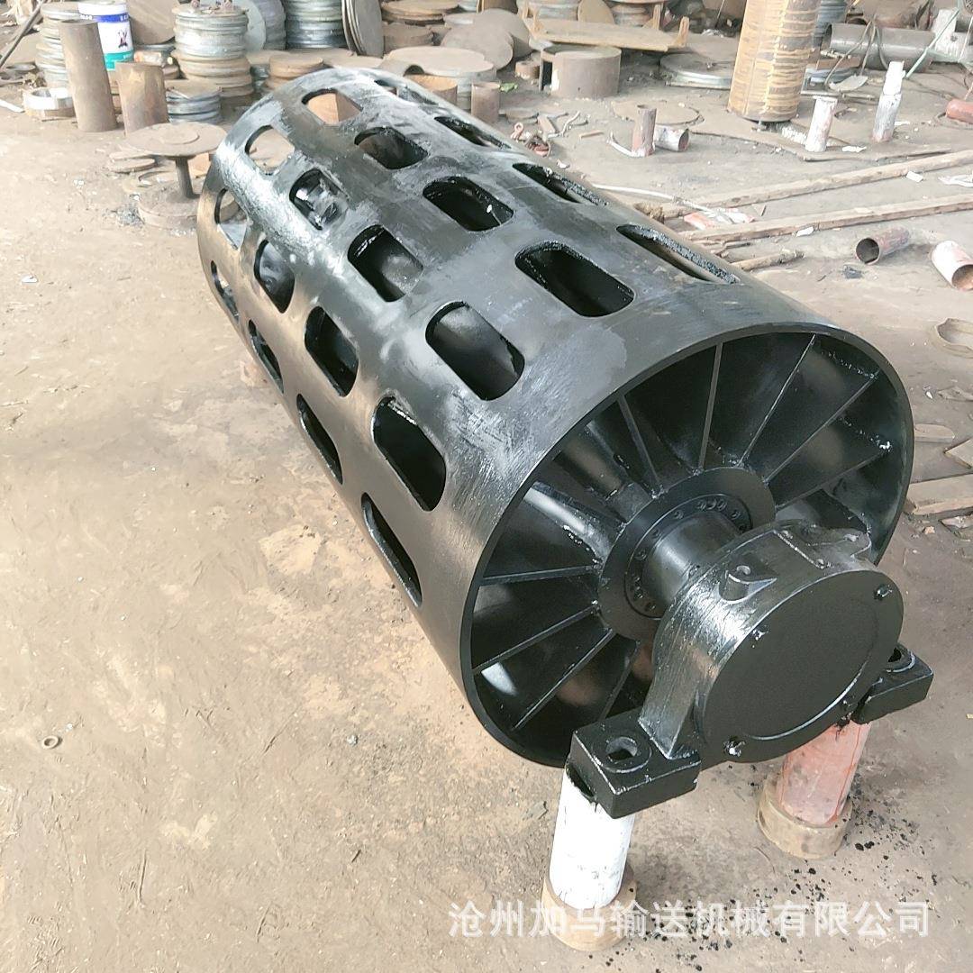 矿用排渣滚筒长孔形排渣滚筒改向清扫排渣滚筒锥形灯笼滚筒