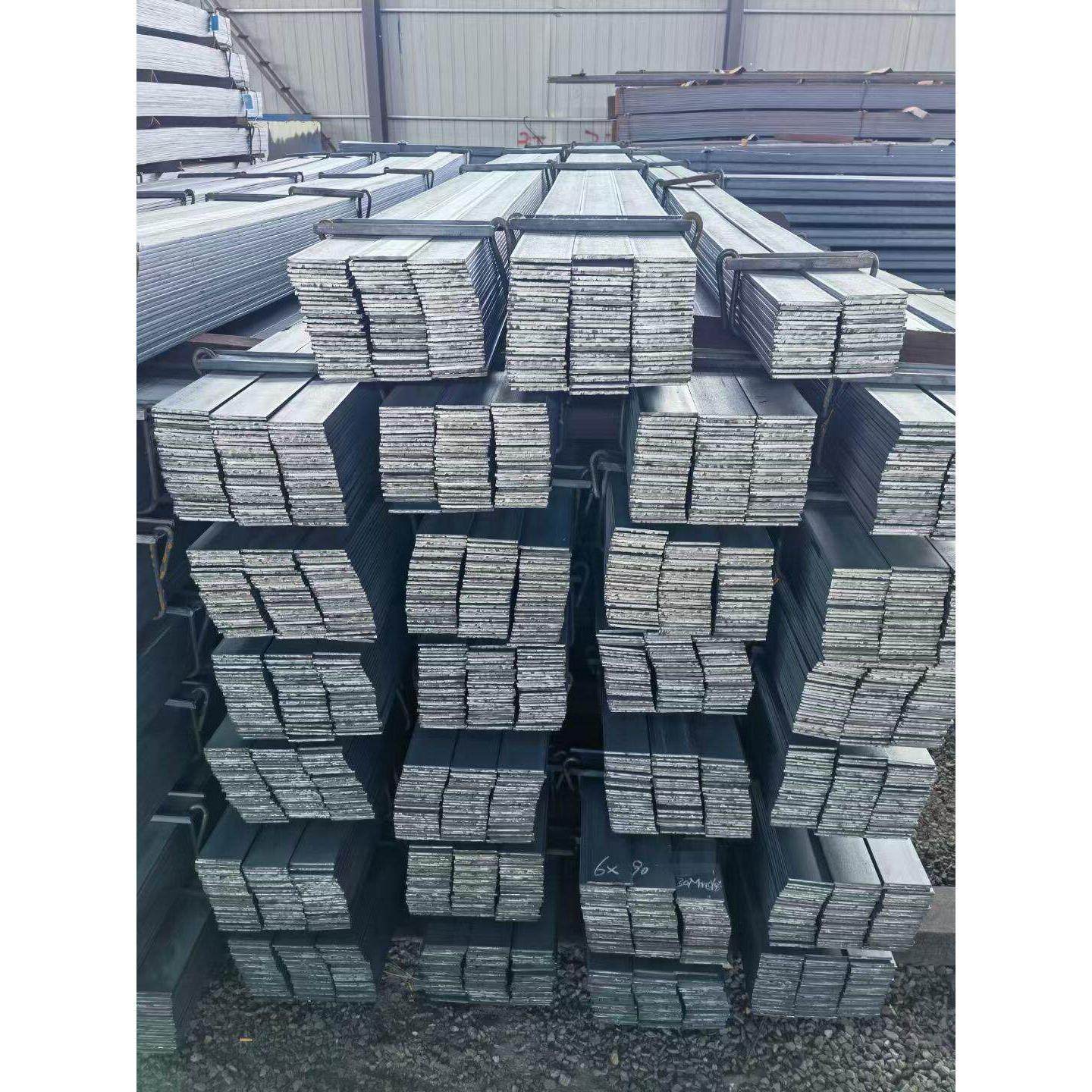 热轧扁钢扁铁条规格齐全金属材料热镀锌零切加工可定制方扁钢定制