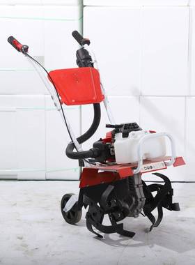 农用微耕机硬地松土开沟神器水田除草耕地机多功能翻地开荒旋耕机