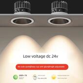直流低压24V射灯嵌入式 开口75Mm5.5Cm直流山筒灯电梯Rv船