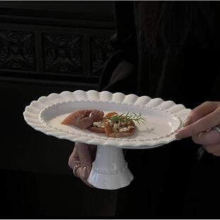 白色陶瓷多层蛋糕架子甜品台展示架茶歇摆台下午茶点心架糖果盘