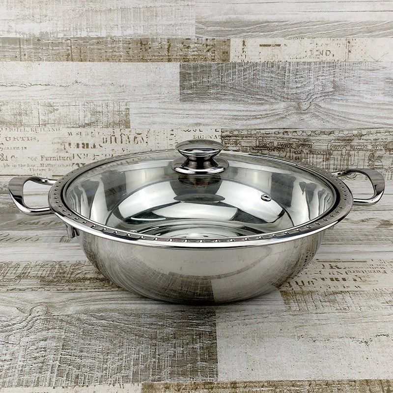 安心购特厚不锈钢双耳清汤锅加厚商用串串火锅鸳鸯锅家用火锅盆,厨房/烹饪用具,火锅,淘宝优惠券,粉丝福利购,淘宝优惠卷