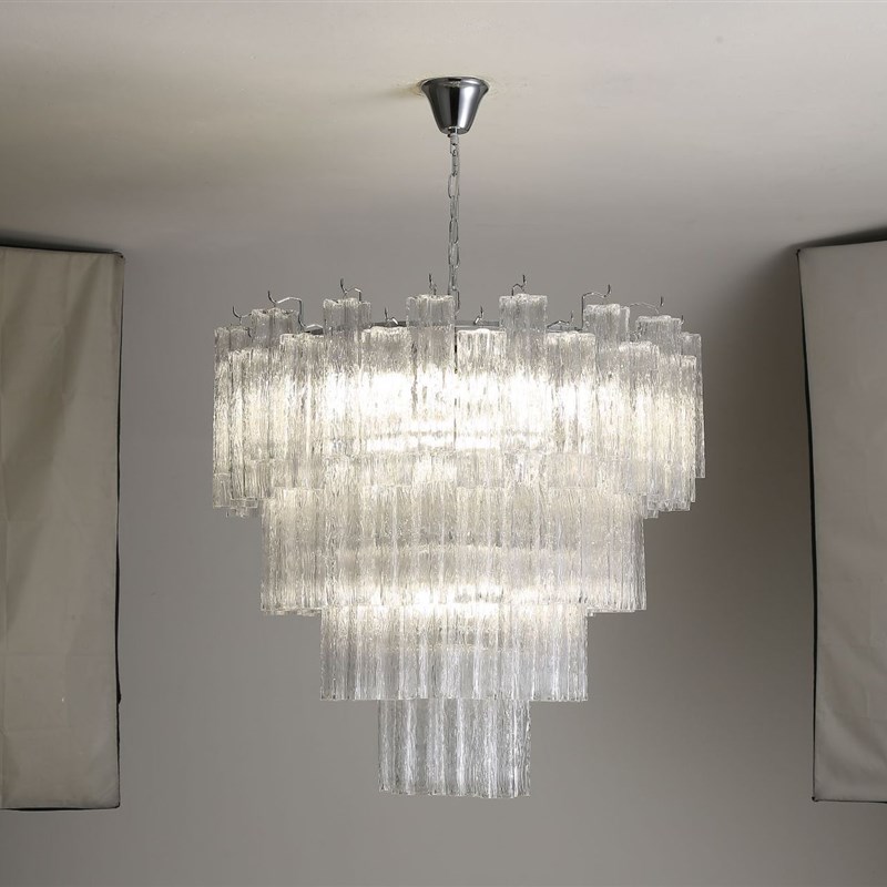 法式复古客厅吊灯意大利穆拉诺别墅餐厅复式楼梯轻奢主卧室吊灯