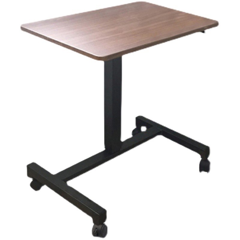 广州气动升降桌广西居家卧室床边懒人桌福建带轮子可移动演讲桌