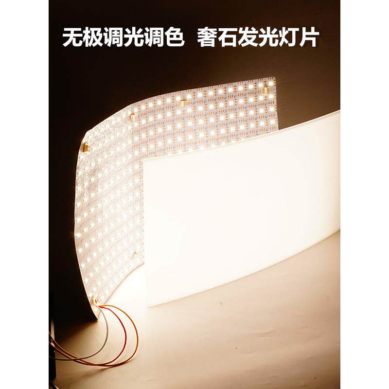 LED奢石发光灯片24v暖白岛台三色调光色灯板UL超薄超亮RA98导光板图片