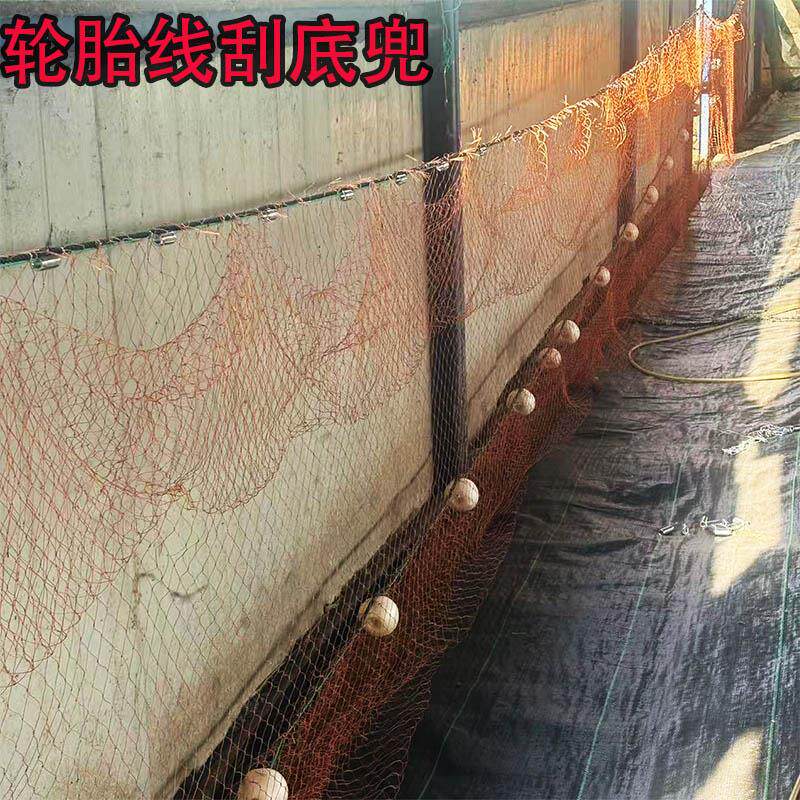 渔网拉网带兜拖网家用鱼塘清塘网刮网轮胎线鱼网赶鱼网鱼苗围网