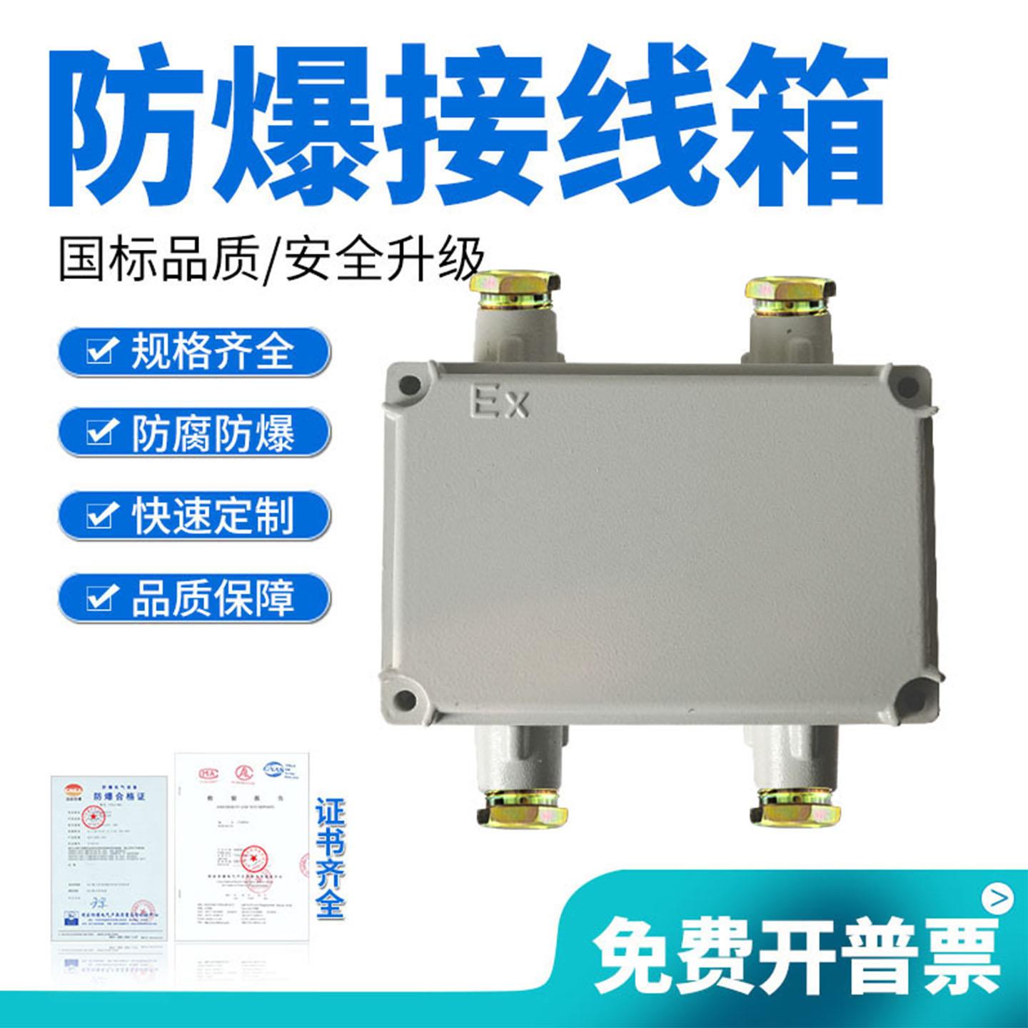 防爆接线箱过线箱200*135*100增安型配电箱接线盒照明开关箱空箱
