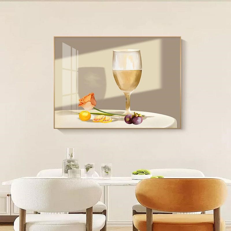 网红电北欧餐画厅电表箱装饰画奶油风开打简约花卉配箱关电闸遮挡图片