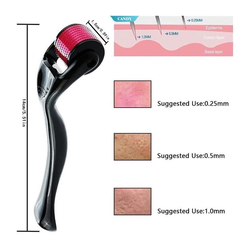 Micro Needling 540 Roller Derma Roller Dermaroller 0.2/0.25/