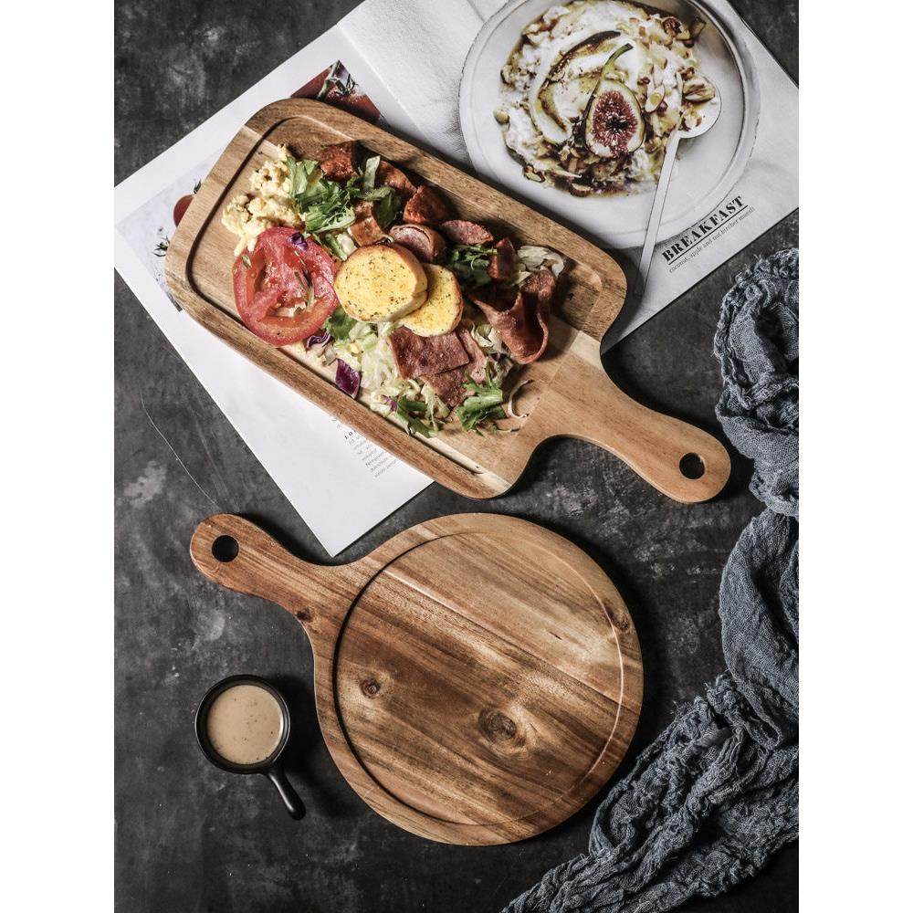 牛排餐盘木质家用日式木盘长方形盘子西餐盘早餐餐具披萨木板托盘,餐饮具,盘,淘宝优惠券,粉丝福利购,淘宝优惠卷