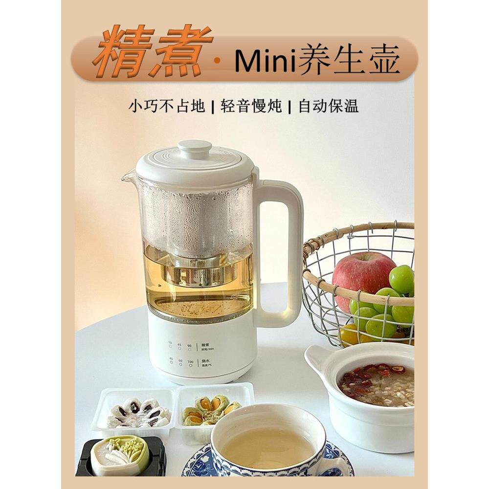 七彩叮当养生壶家用多功能迷你办公室煮茶壶316烧水壶保温炖盅