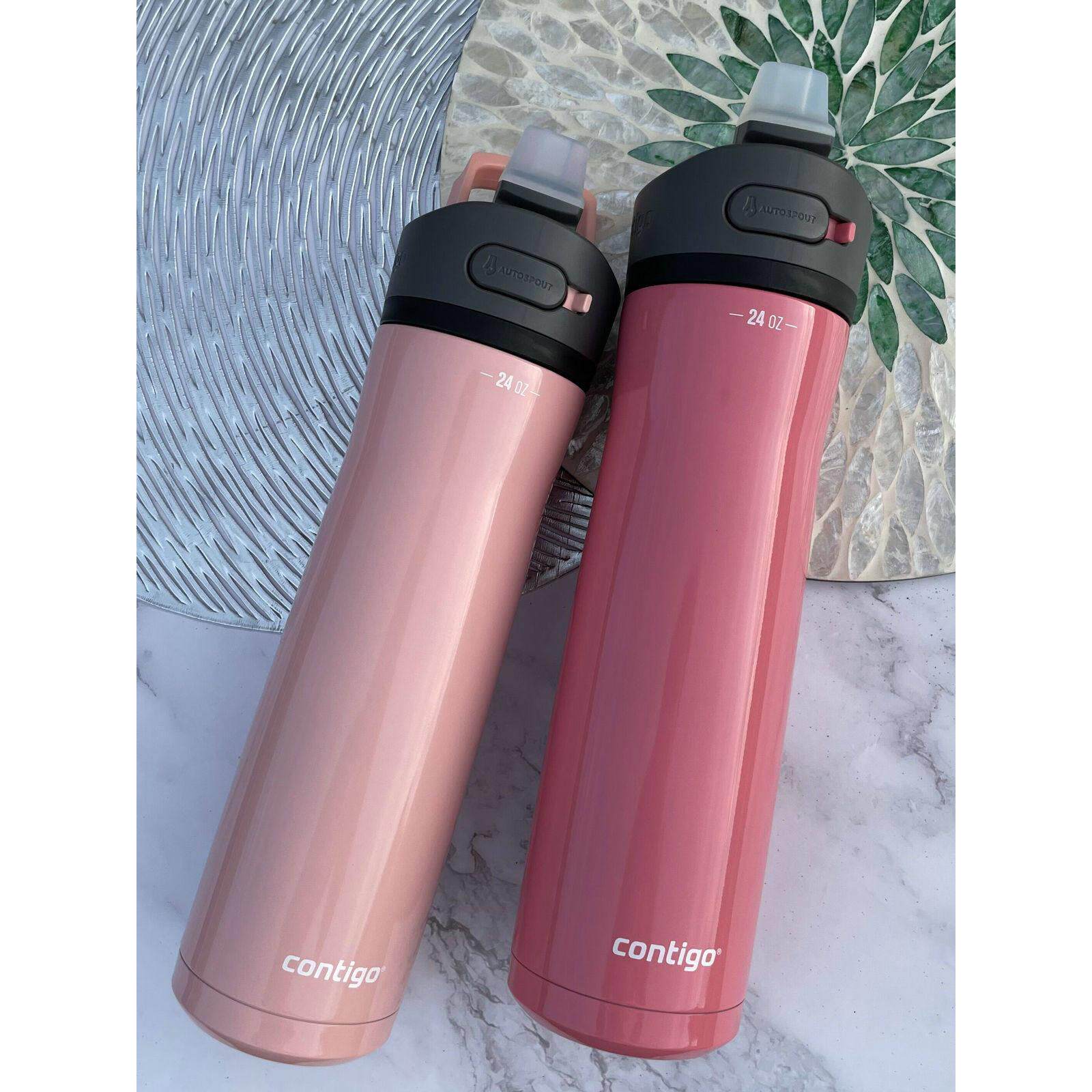 现货美国contigo康迪克不锈钢保温杯吸管杯591ml运动水杯车载水壶