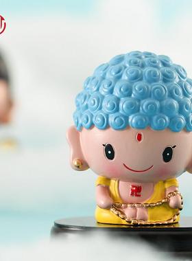 十二生肖守护神摆件文殊菩萨装饰品可爱卡通桌面创意实用小礼物