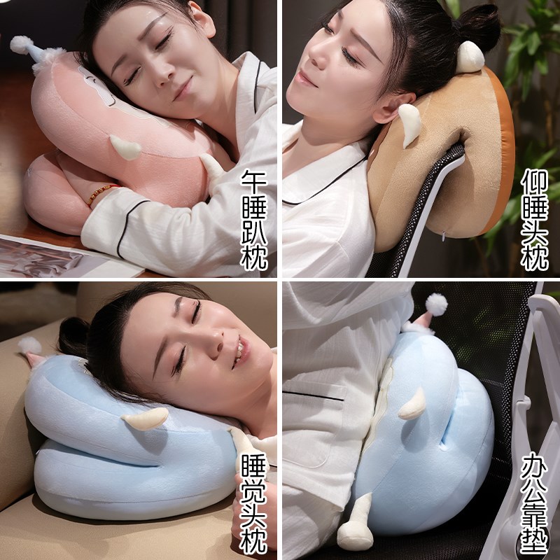 午睡枕趴睡枕头办公室睡觉抱枕午休神器儿童专用午觉趴桌上小学生