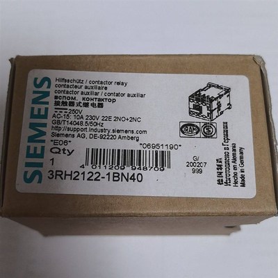 3RH2122-1BN40接触器式继电器  1