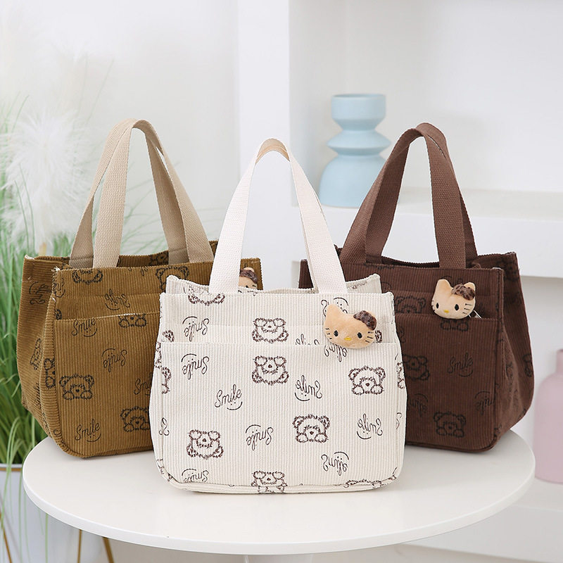 新款女包印花手提托特包卡通KT猫手拎包帆布背包上班族保温便当包,箱包皮具/热销女包/男包,时尚帆布包,淘宝优惠券,粉丝福利购,淘宝优惠卷