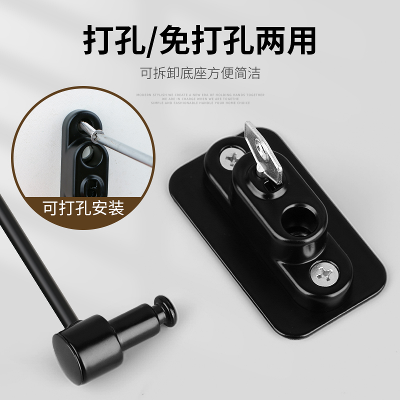 窗锁儿童安全锁高层坠楼防护推拉限位器窗户锁外推平开防盗窗锁扣