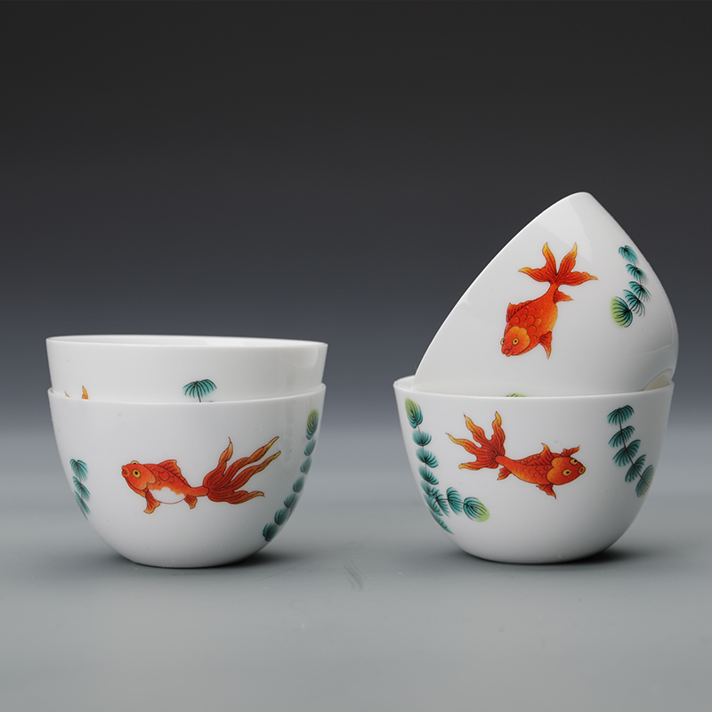 观复博物馆金玉满堂茶具套装家用便捷功夫茶具防烫设计一壶四杯