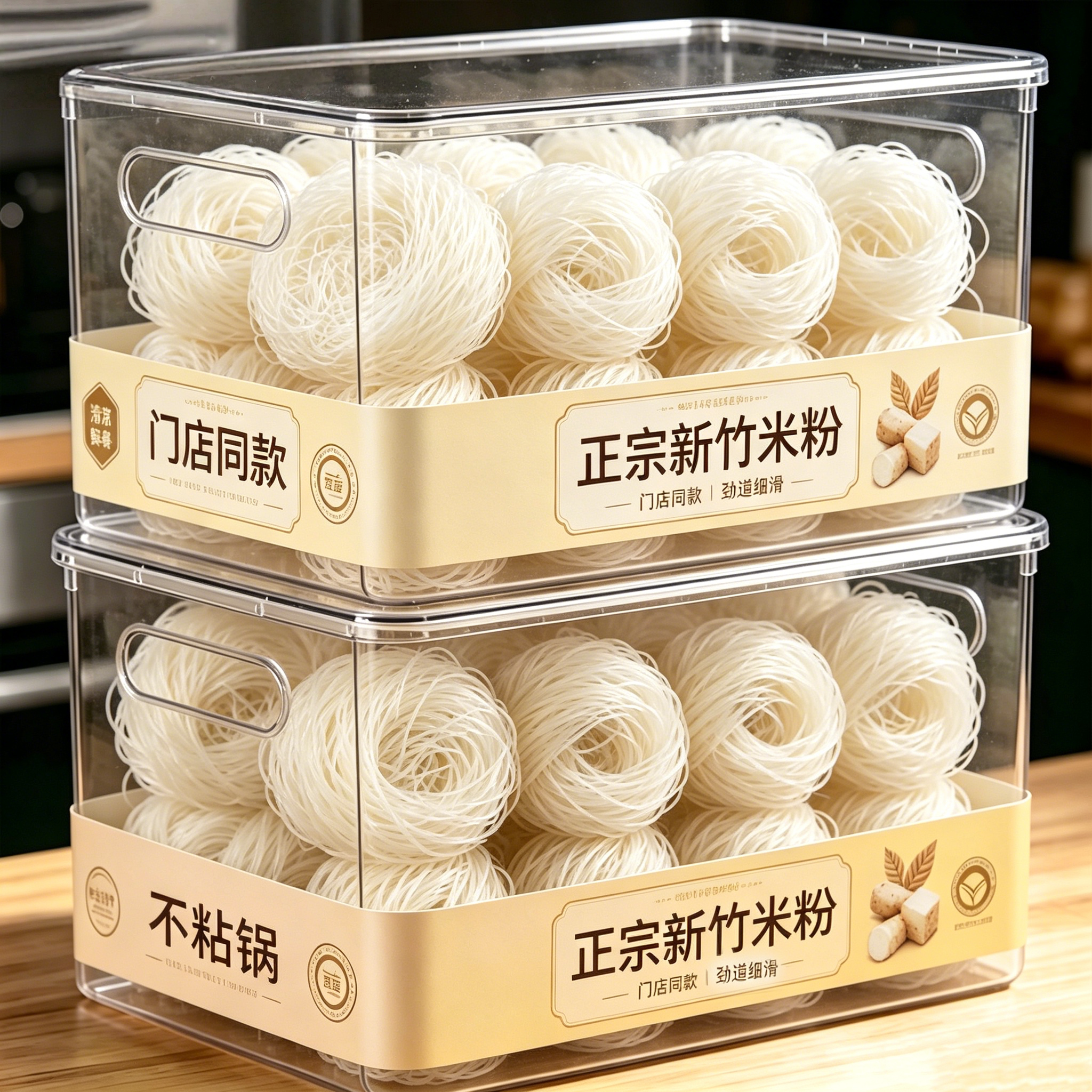 正宗广东特级新竹米粉官方旗舰店纯大米无添加炒粉火锅专用10斤箱