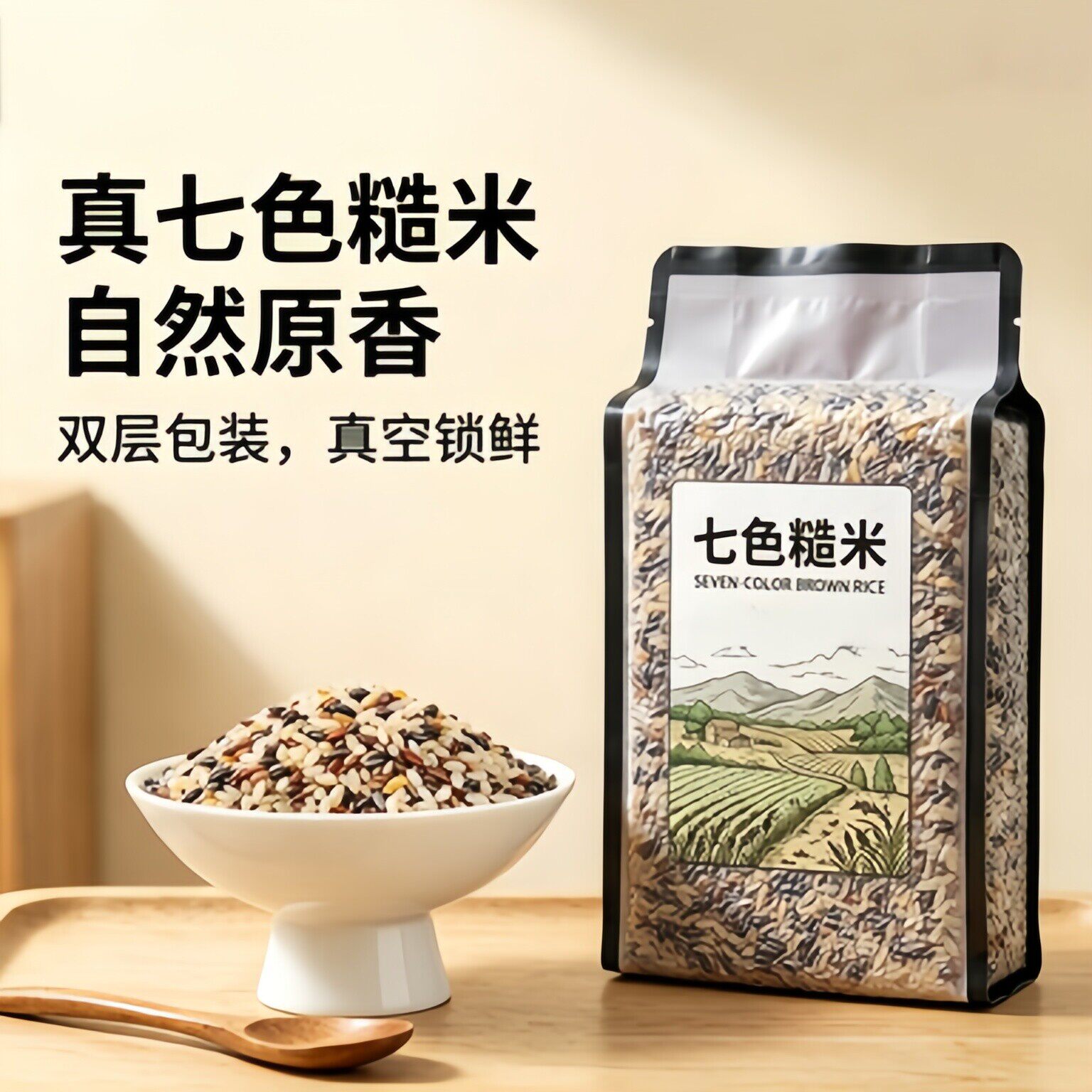 央妈推荐七色糙米杂粮米2026年新米无糖精代主食减专用餐五谷粗粮