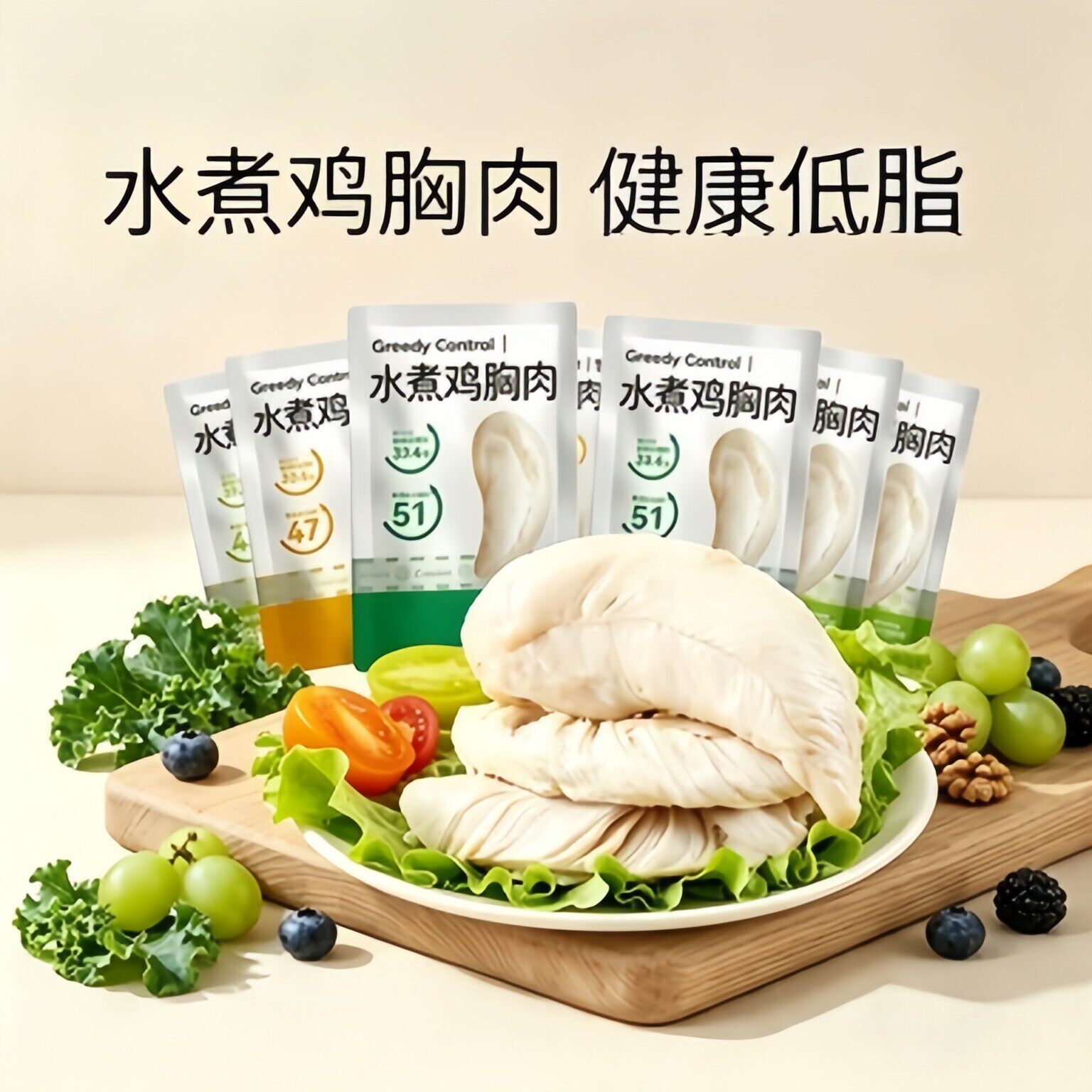 央妈推荐鸡胸肉高蛋白卡热量健身代餐零食增肌开袋即食鸡肉类主食