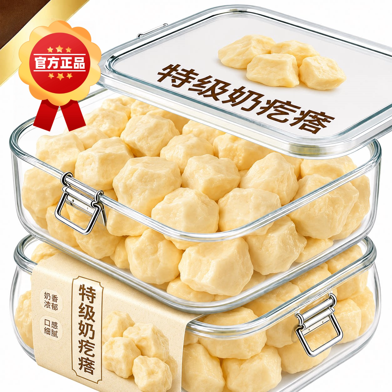 内蒙古特产奶疙瘩无蔗糖网红酸奶皮子糕休闲解馋小吃奶制品零食品