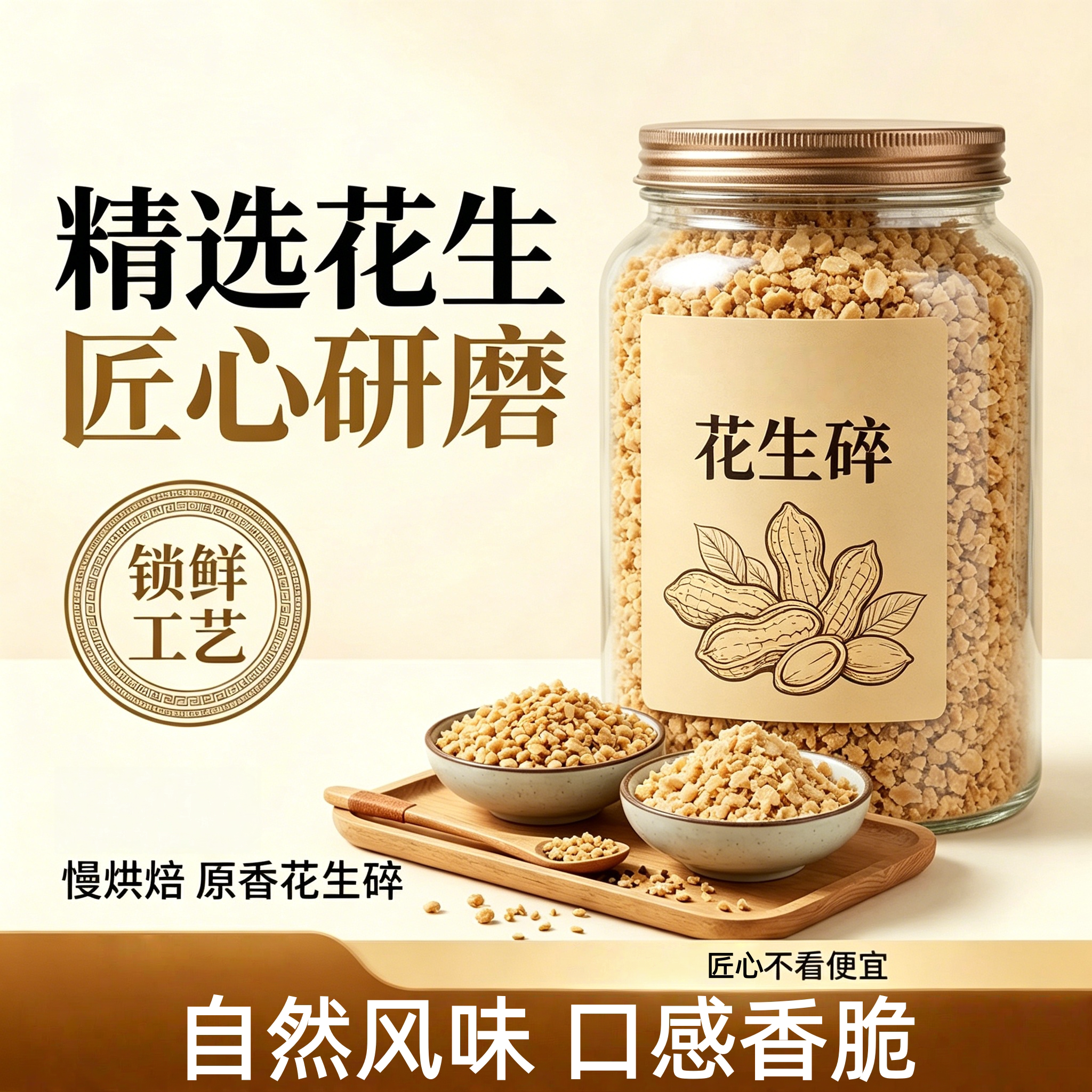 农科院花生碎熟冰粉商用家用火锅蘸料牛轧糖瓜子仁奶茶店烘焙专用