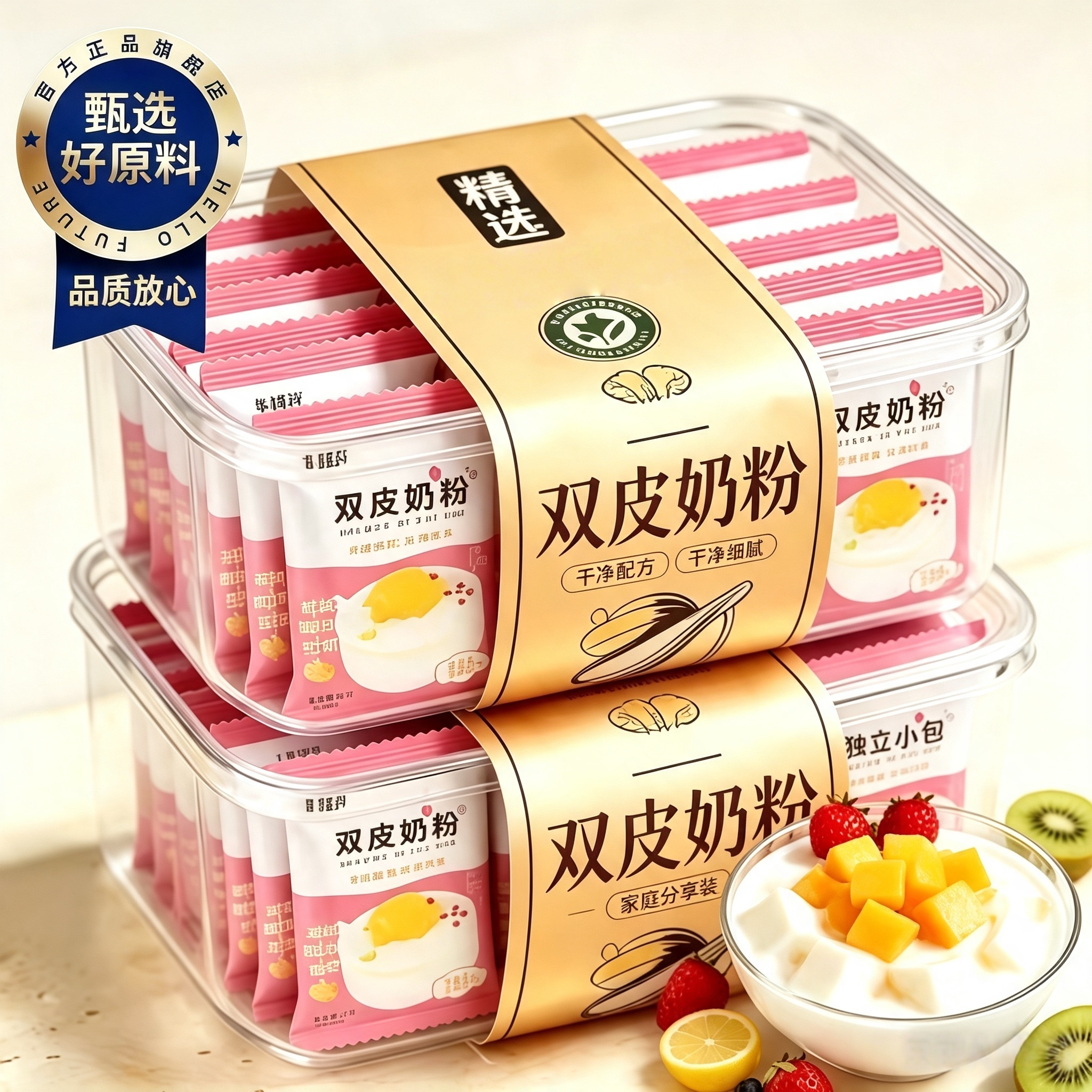 双皮奶粉官方旗舰店港式家用零添加儿童孕妇定制免煮果冻商用原料