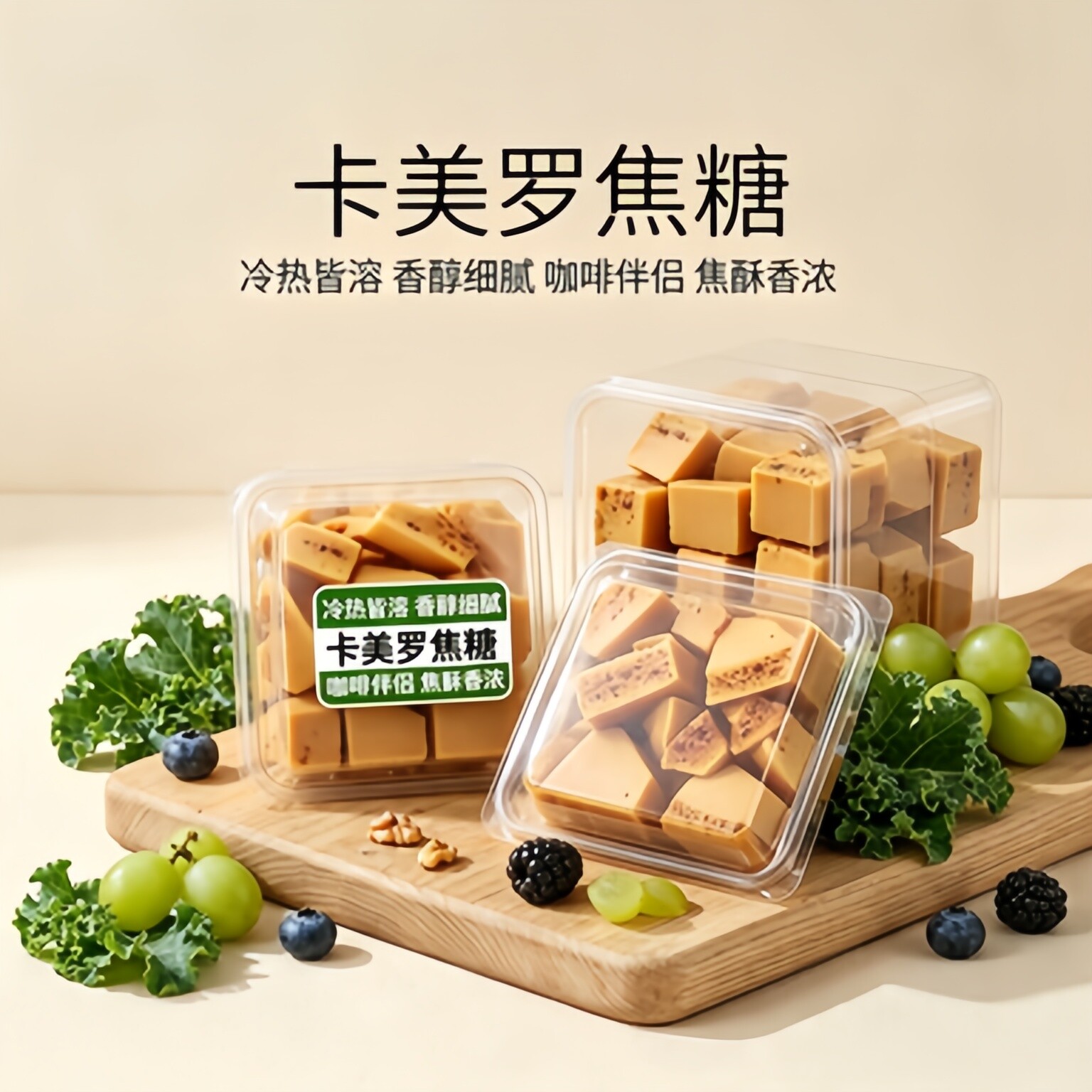 卡美罗焦糖块咖啡伴侣蜂窝糖冲调专用伴侣白砂糖方糖块焦糖块拿铁