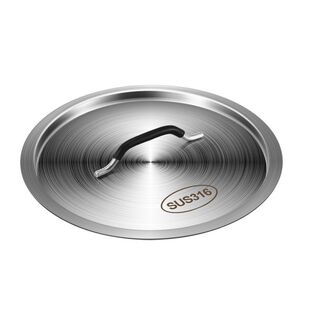 特厚锅盖316不锈钢桶盖子加厚圆形平面盖通用汤锅盖汤桶盖食品级