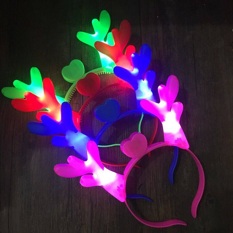 发光鹿角闪圣诞节龙玩具