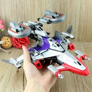 胜利可变形拼装五合一合体飞机益智组合儿童玩具神鹰号