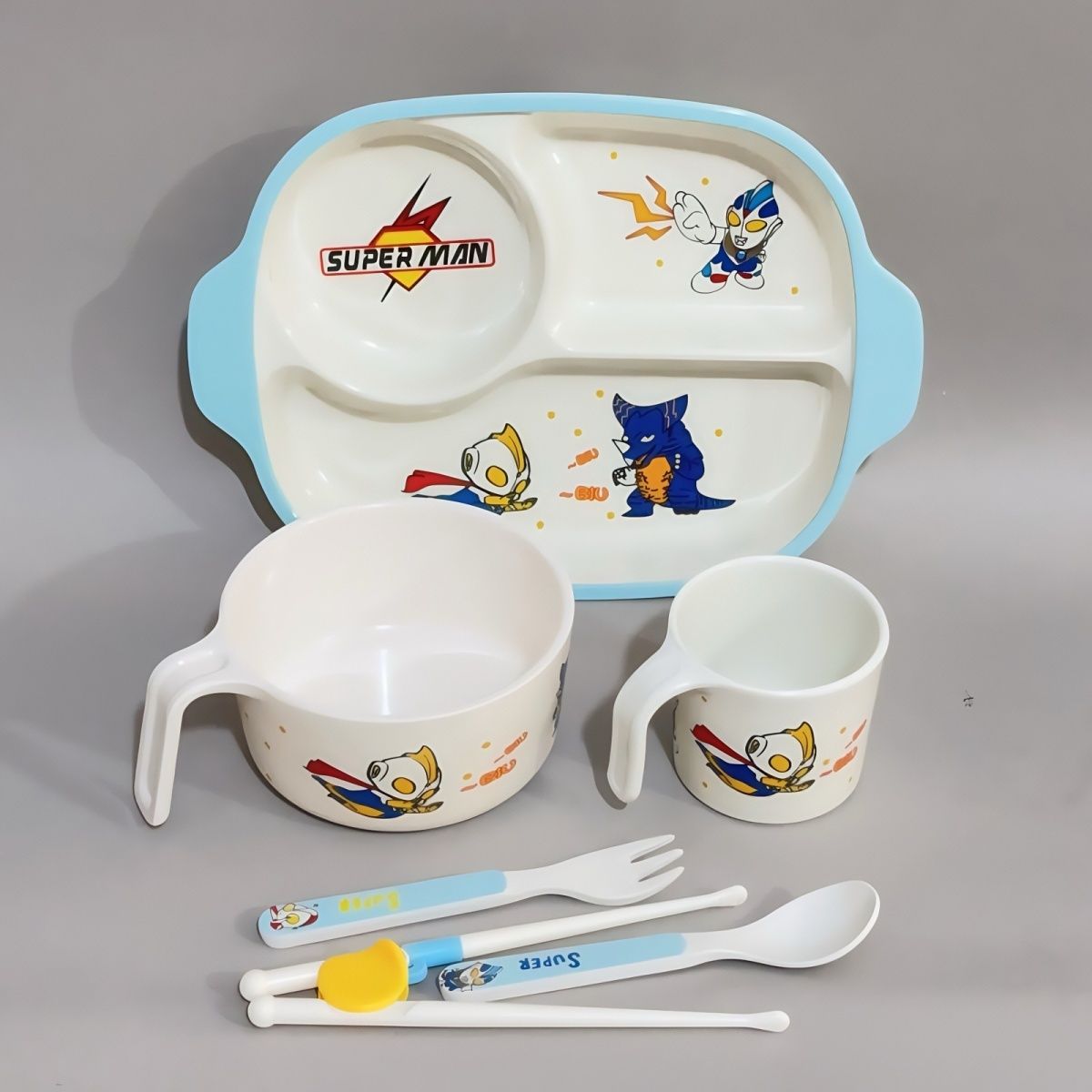 食品级加厚深大怪兽儿童餐图片