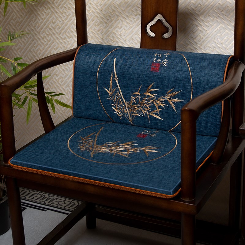 中式红木椅子坐垫高端实木沙发垫圈椅餐椅茶桌椅垫太X师椅刺绣座