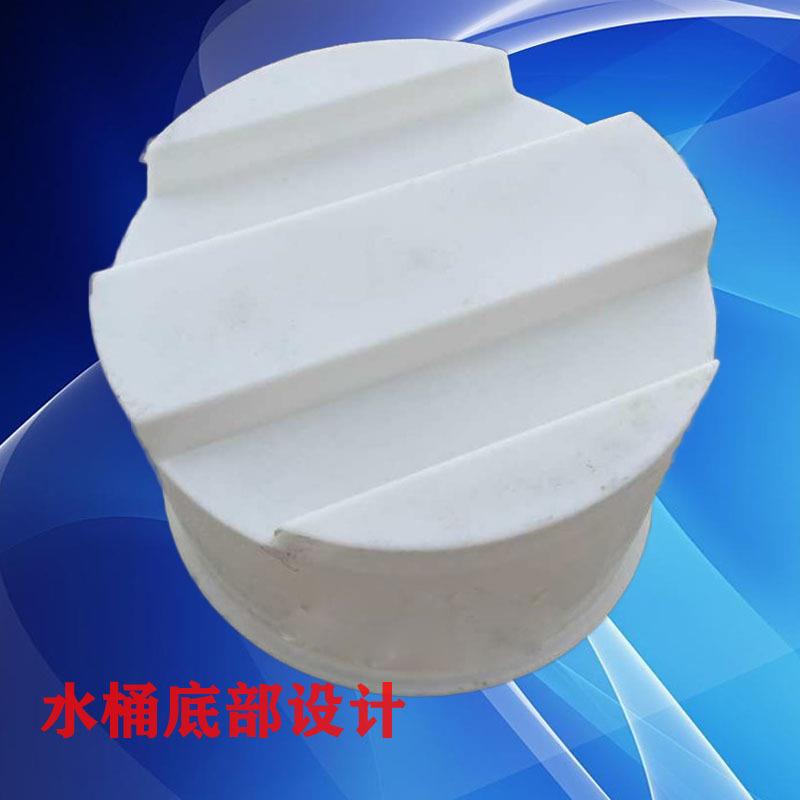 加厚pe塑料圆形叉车周转桶1500L升牛筋塑料带脚铲车移动水桶1.5吨