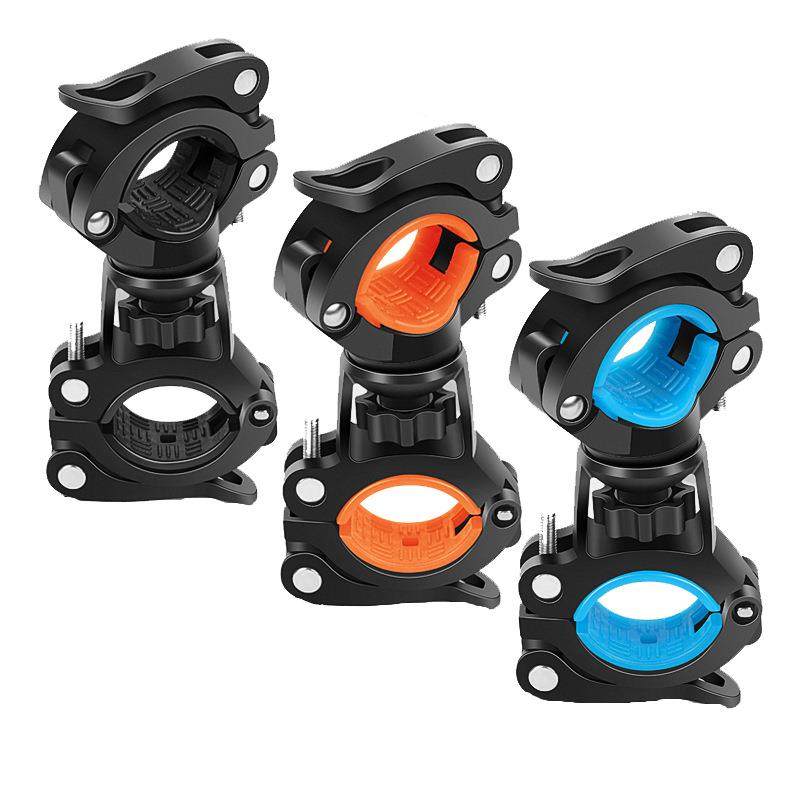 灯夹万向球自行车灯架360旋转手电筒支架前灯架固定支架量大从优