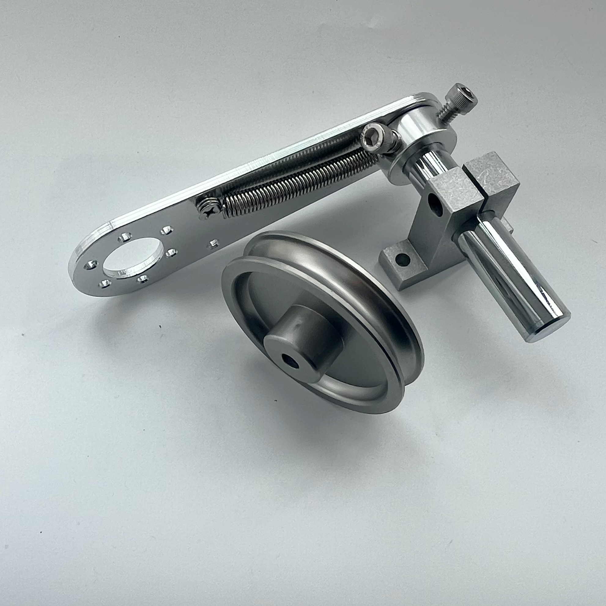 编码器安装支架 全铝合金轮  U型槽轮 J直径63 可定做 线轮专用