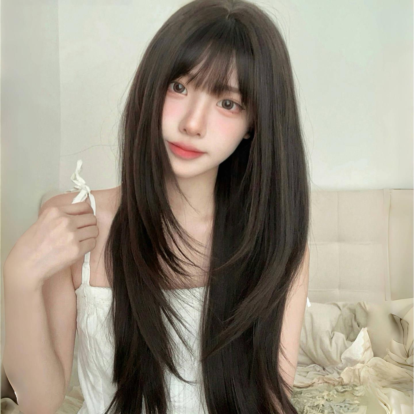 呐森假发女长发高层次【资优生】日常Lolita黑长直二次元日系全头