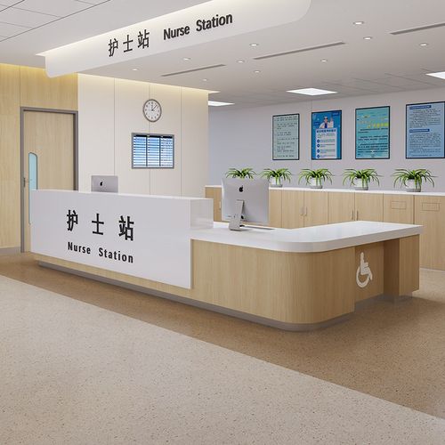 医院导医台护士站导诊台工作咨询烤漆吧台桌收银台前台接待台定制