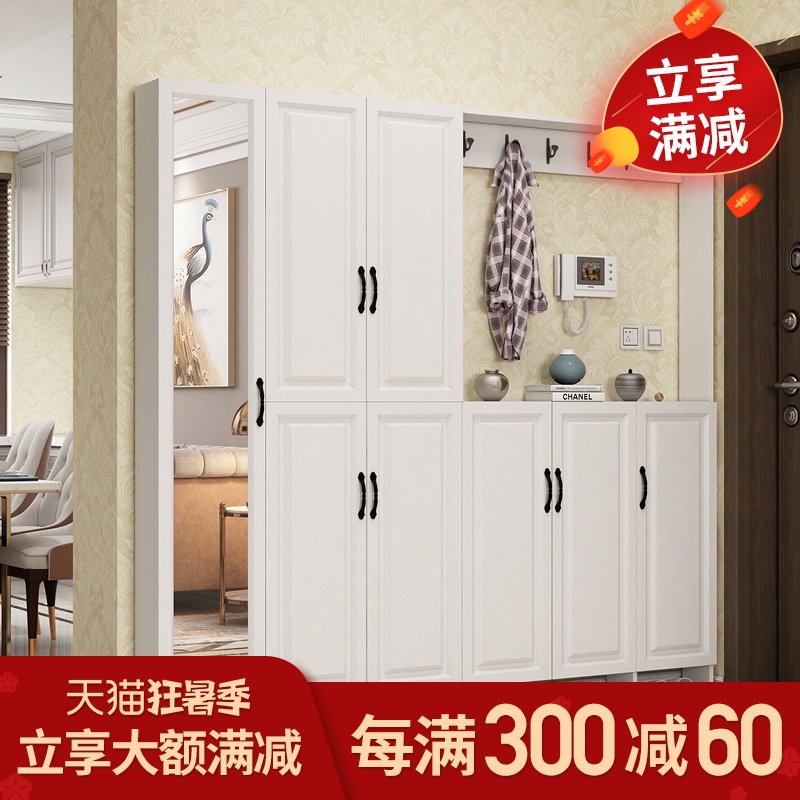 定制超薄鞋柜17cm门口客厅简约省空间现代鞋架玄关门厅柜